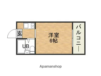 ドリーム21大今里南(ワンルーム/5階)の間取り写真