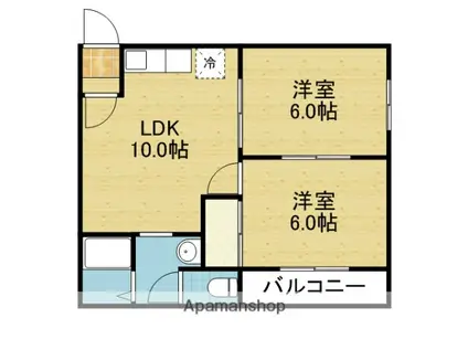 マイプラザ田島(2LDK/4階)の間取り写真