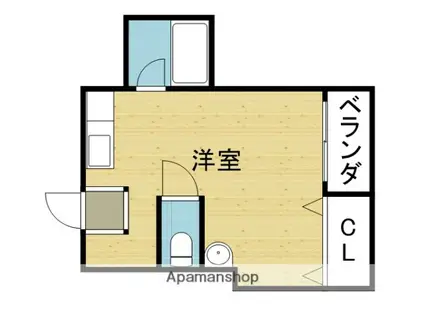 サニーガーデン大今里(ワンルーム/2階)の間取り写真