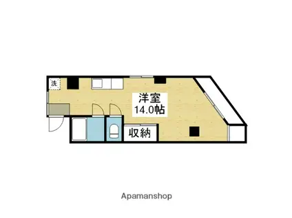 ラ・フォーレ深江橋(ワンルーム/3階)の間取り写真