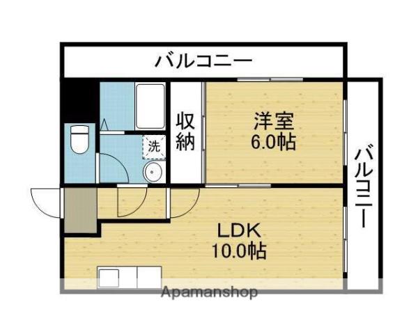 ハイツヒルトンパート3(1LDK/5階)の間取り写真