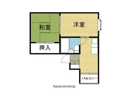 メゾンドトキワ(2K/4階)の間取り写真