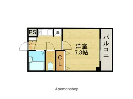 RINON小路東(1K/3階)の間取り写真