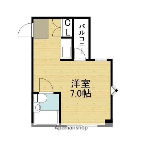 JPアパートメント生野Ⅱ(ワンルーム/2階)の間取り写真