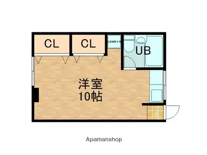 田中ビル(ワンルーム/3階)の間取り写真