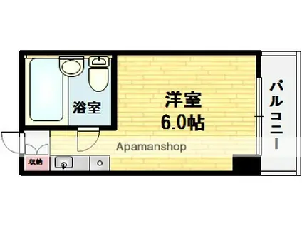 エムロード中川(ワンルーム/7階)の間取り写真