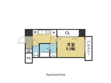 CLASS HILLS 新深江(1K/3階)の間取り写真