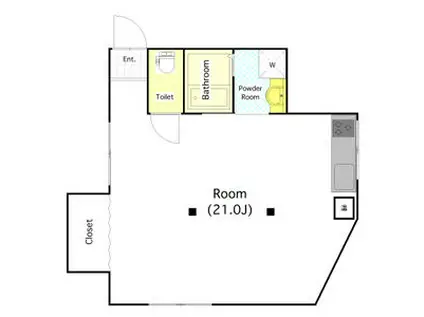 イーストレジデンス永和(ワンルーム/5階)の間取り写真