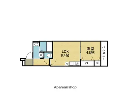 フジパレス弥刀駅北Ⅰ番館(1LDK/2階)の間取り写真