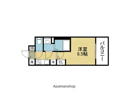 S-RESIDENCE高井田BELETA(1K/7階)の間取り写真
