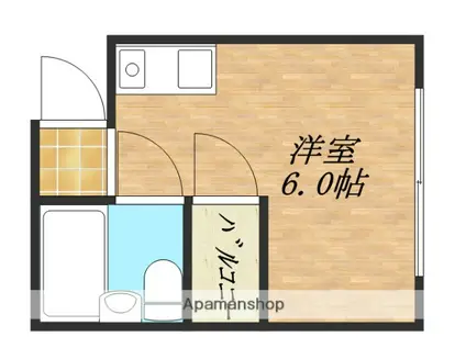 ジオナ新今里(ワンルーム/5階)の間取り写真