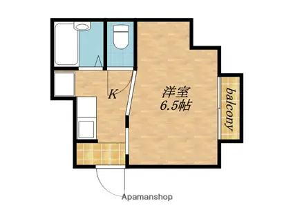 コーポ司Ⅱ(1K/1階)の間取り写真