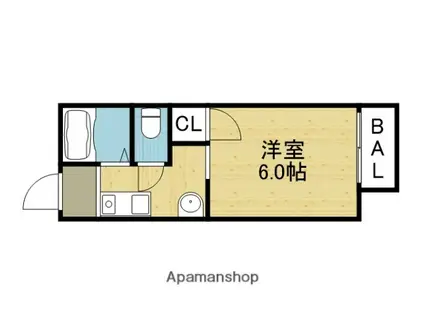 アーバンライフ(1K/1階)の間取り写真