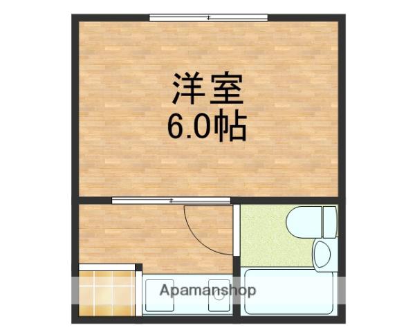 小路東ハイツⅡ(ワンルーム/3階)の間取り写真