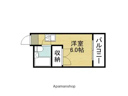 アミティ布施公園通(ワンルーム/4階)の間取り写真