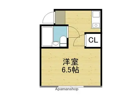 ジオナ新今里(ワンルーム/3階)の間取り写真