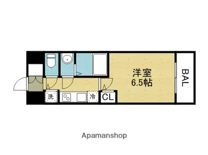 LA DOUCEUR北巽(1K/13階)の間取り写真