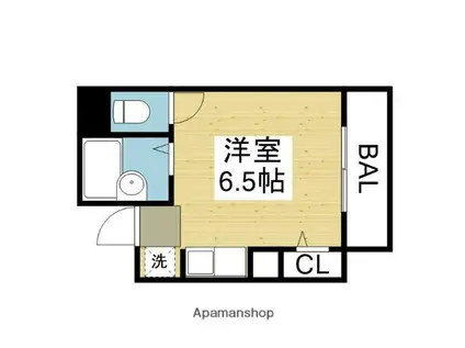 三友平野マンション(ワンルーム/5階)の間取り写真