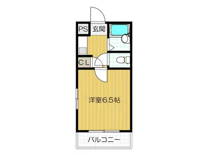 TSTORY(1K/2階)の間取り写真