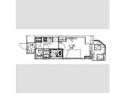 S-RESIDENCE都島LUX(1K/9階)の間取り写真