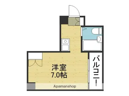 KUWADA(1K/2階)の間取り写真