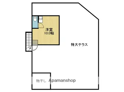 川口ビル(ワンルーム/4階)の間取り写真