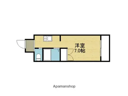 シャトークローネ(ワンルーム/3階)の間取り写真