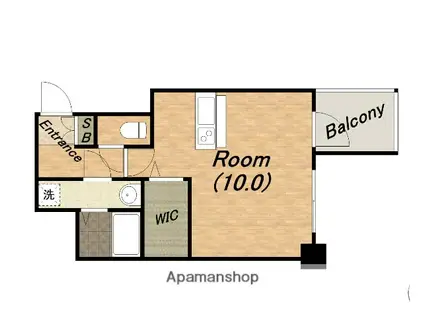 プレサンス上町台リベルテ(1K/6階)の間取り写真