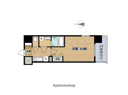 エスリード谷町6丁目レジデンス(1K/10階)の間取り写真