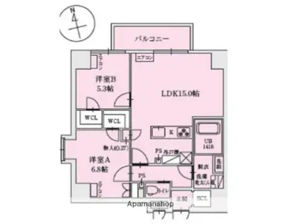 LEGALANDABENO SANMEICHO(2LDK/5階)の間取り写真