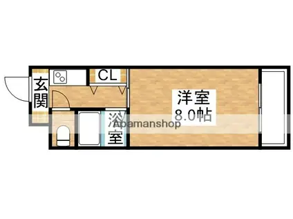 ショウカンハイム(1K/3階)の間取り写真