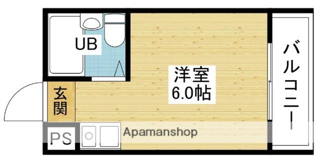 ジオナ柴島Ⅲ(ワンルーム/4階)の間取り写真