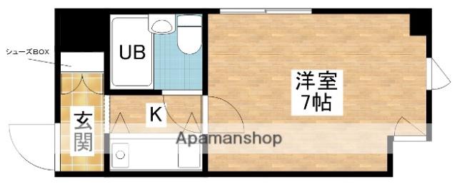 ミフネセントラルベア新大阪(1K/5階)の間取り写真