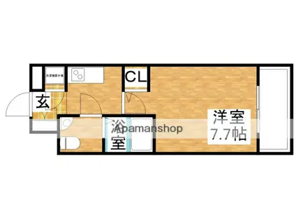 セレニテ新大阪弐番館(1K/10階)の間取り写真