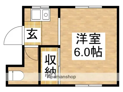 田中マンション(1K/6階)の間取り写真