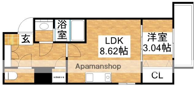 SERENITE新大阪(1LDK/12階)の間取り写真
