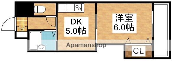 ロイヤルハイツ菅原(1DK/5階)の間取り写真