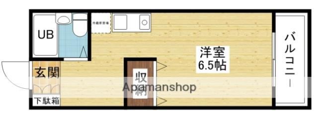 パル下新庄(ワンルーム/3階)の間取り写真