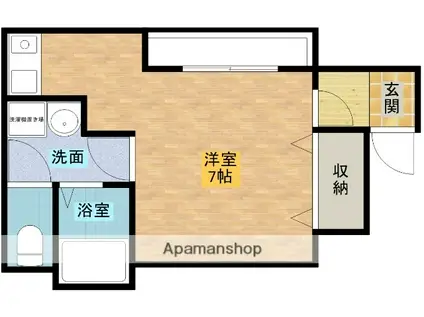 大阪メトロ御堂筋線 東三国駅 徒歩5分 5階建 築21年(1K/2階)の間取り写真