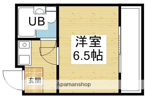 ファミリーハイツ(1K/5階)の間取り写真