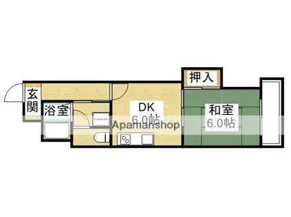 シャンティマサノ(1DK/5階)の間取り写真