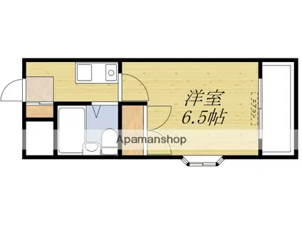 サニーヒル大西(1K/3階)の間取り写真