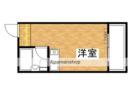 リバティ江坂(ワンルーム/4階)の間取り写真