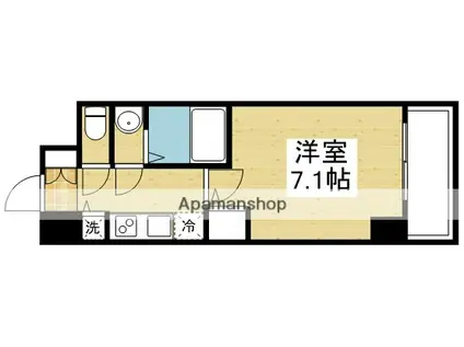 S-RESIDENCE新大阪駅前(1K/12階)の間取り写真