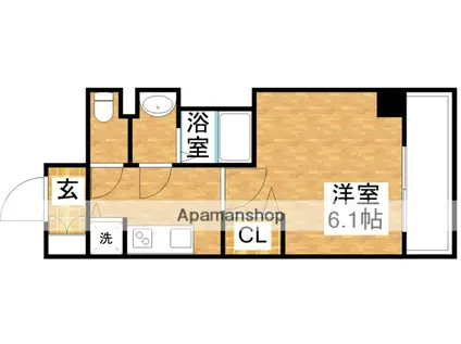 プレサンス新大阪ザシティ(1K/9階)の間取り写真