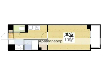 グランドベルヴィ(1K/14階)の間取り写真