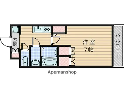 アルティザ淡路駅東(1K/5階)の間取り写真