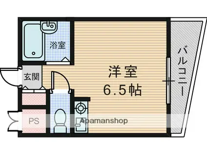 メゾンアンティーム(1K/3階)の間取り写真