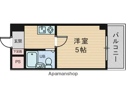 シティハイツピコ(1K/8階)の間取り写真