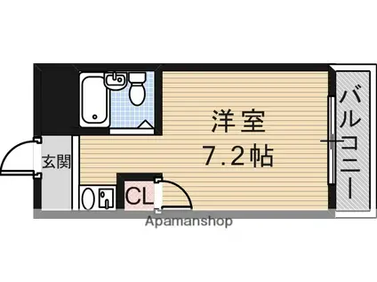 センチュリー21(ワンルーム/5階)の間取り写真